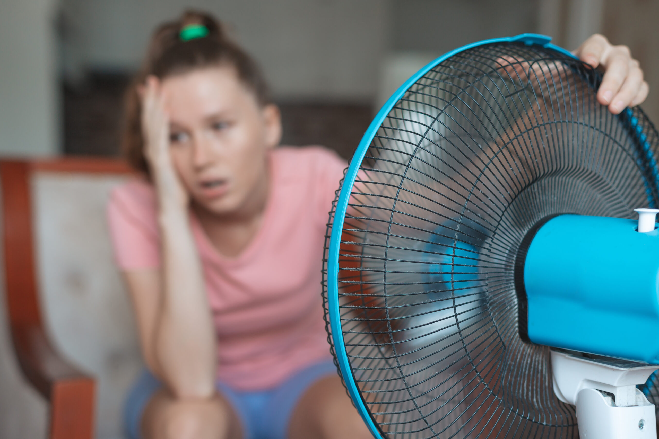 air conditioner blowing hot air