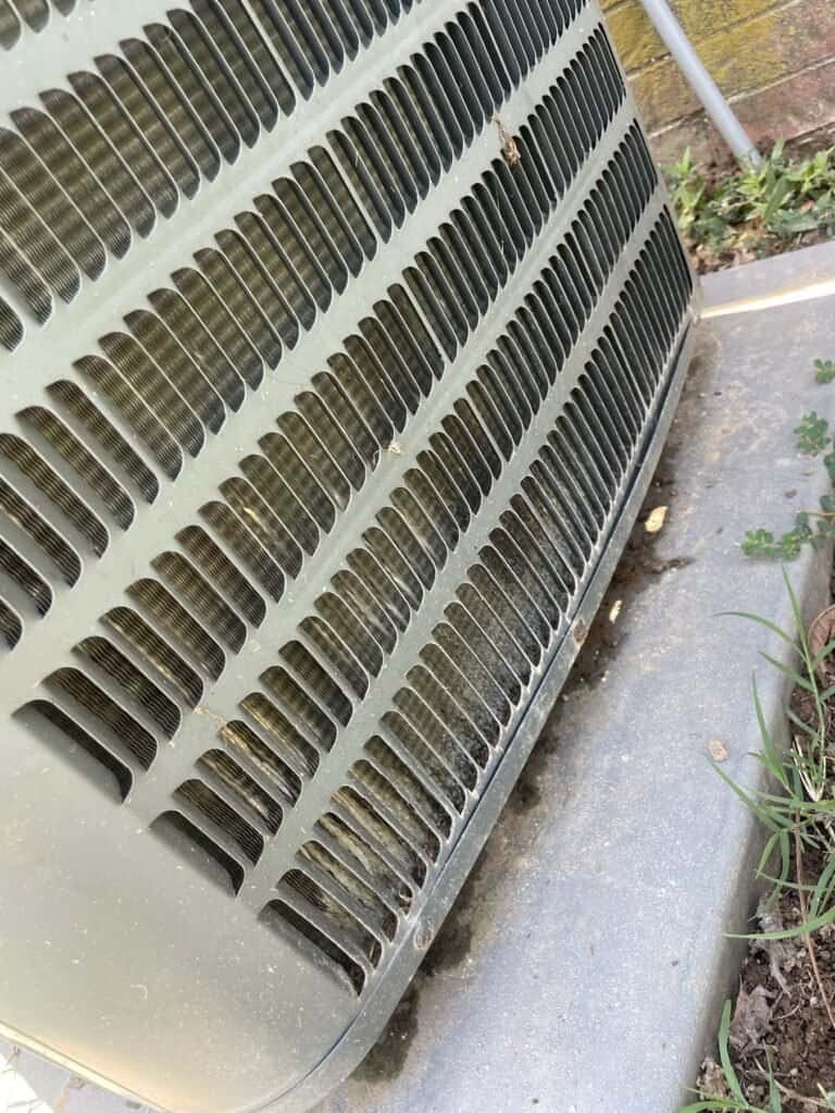 Outdoor air conditioner unit at a home in Dyer, Arkansas