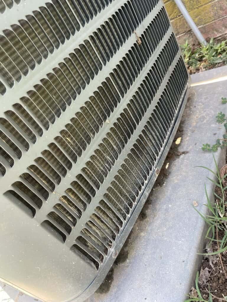 Outdoor air conditioner unit at a home in Dyer, Arkansas