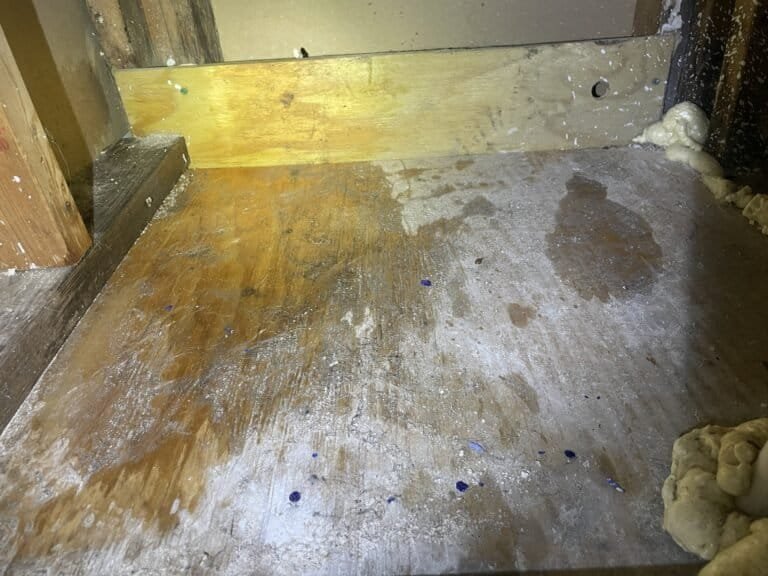 Return plenum box of a Van Buren HVAC system before repair work