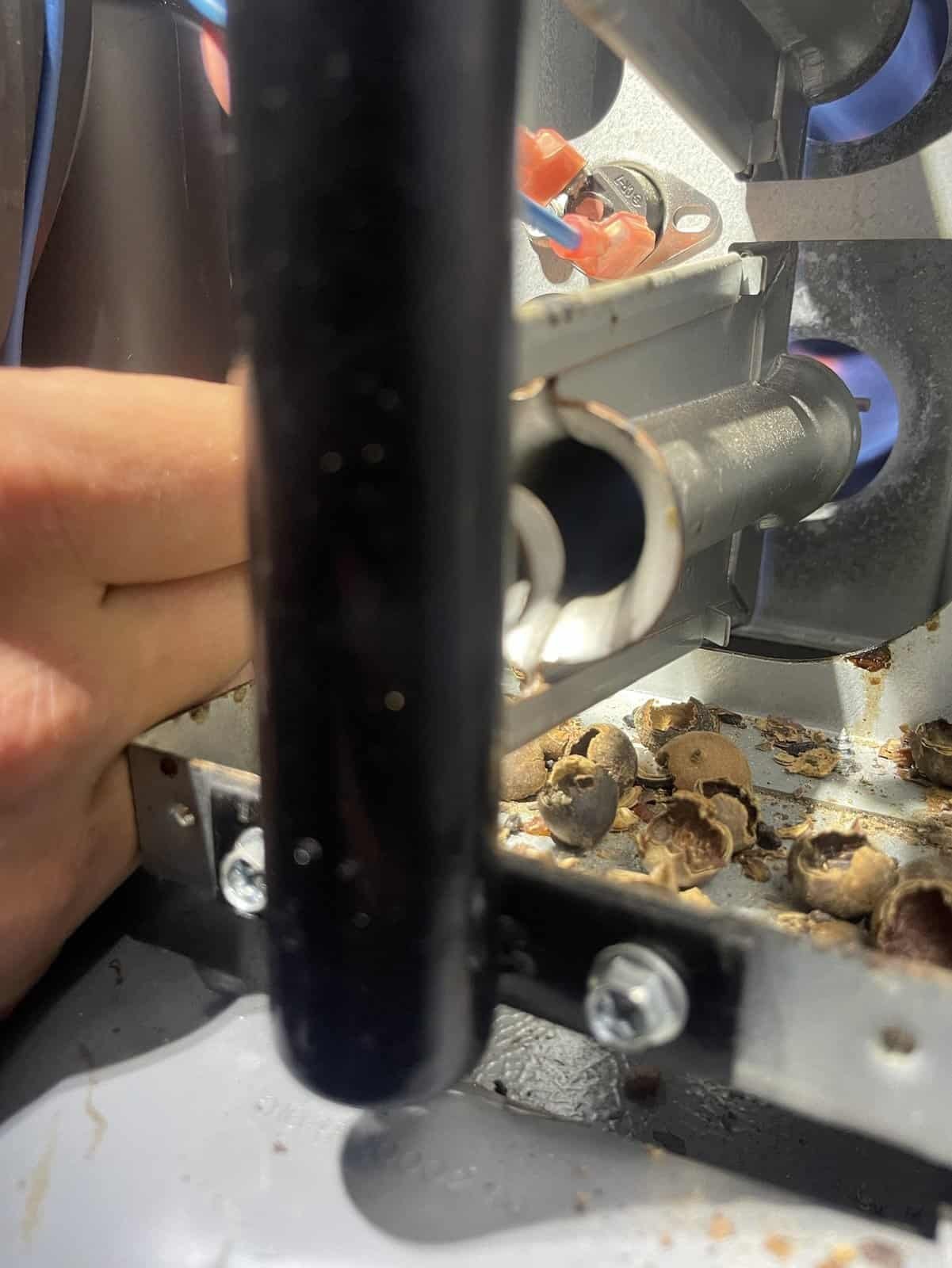 Detail photo from a Greenwood, Arkansas HVAC service visit