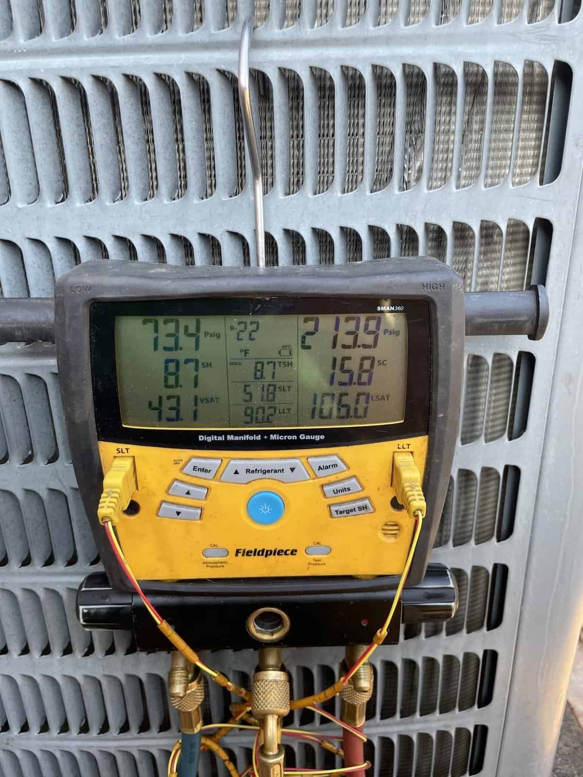 Detail photo from a Barling, Arkansas HVAC service visit