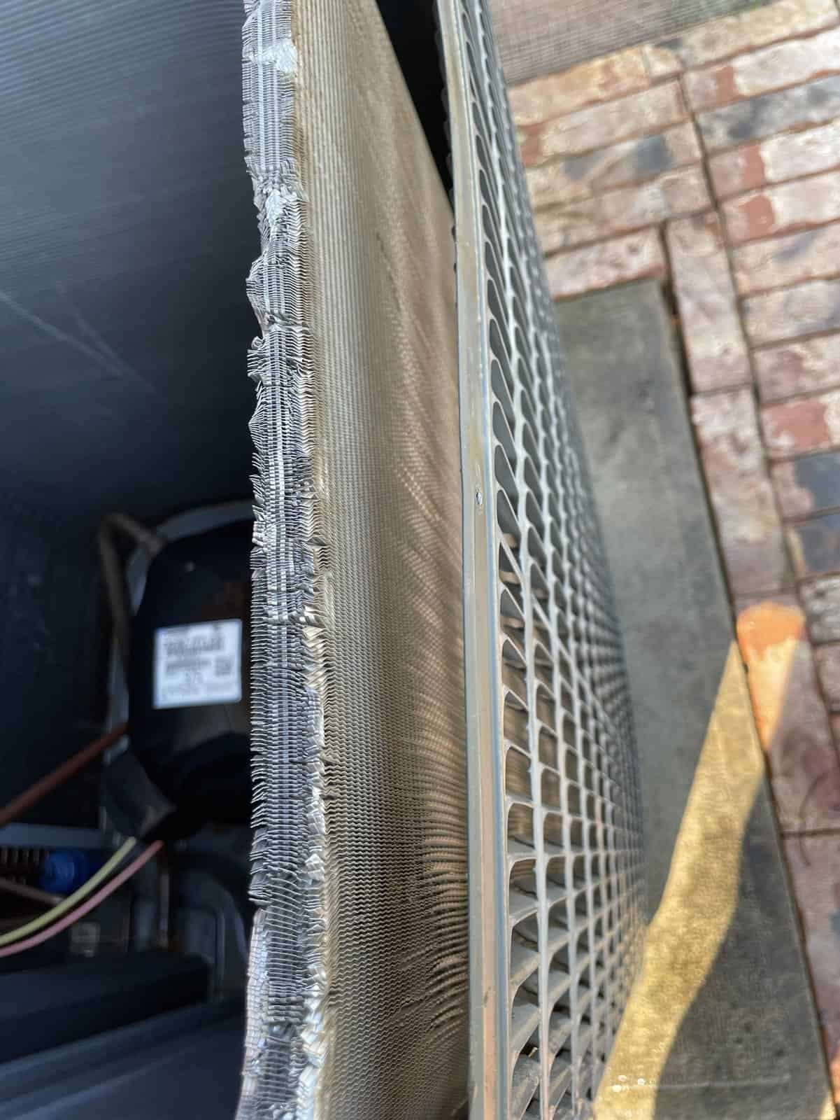 AC Tune-Up in Barling, AR (Bent Outdoor Coil Fins Found)