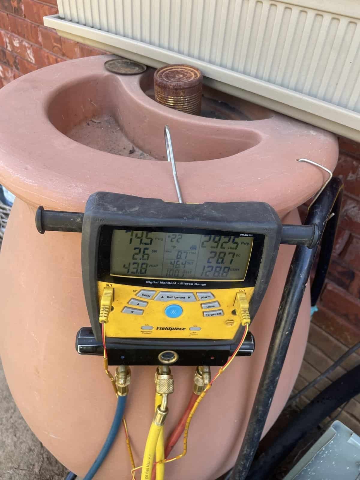 Detail photo from a Lavaca, Arkansas HVAC service visit