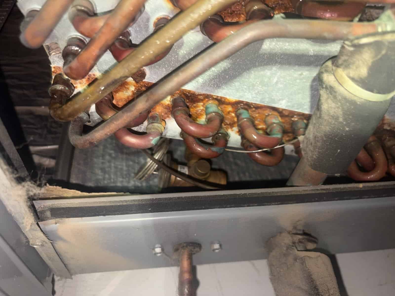 Detail photo from a Greenwood, Arkansas HVAC service visit