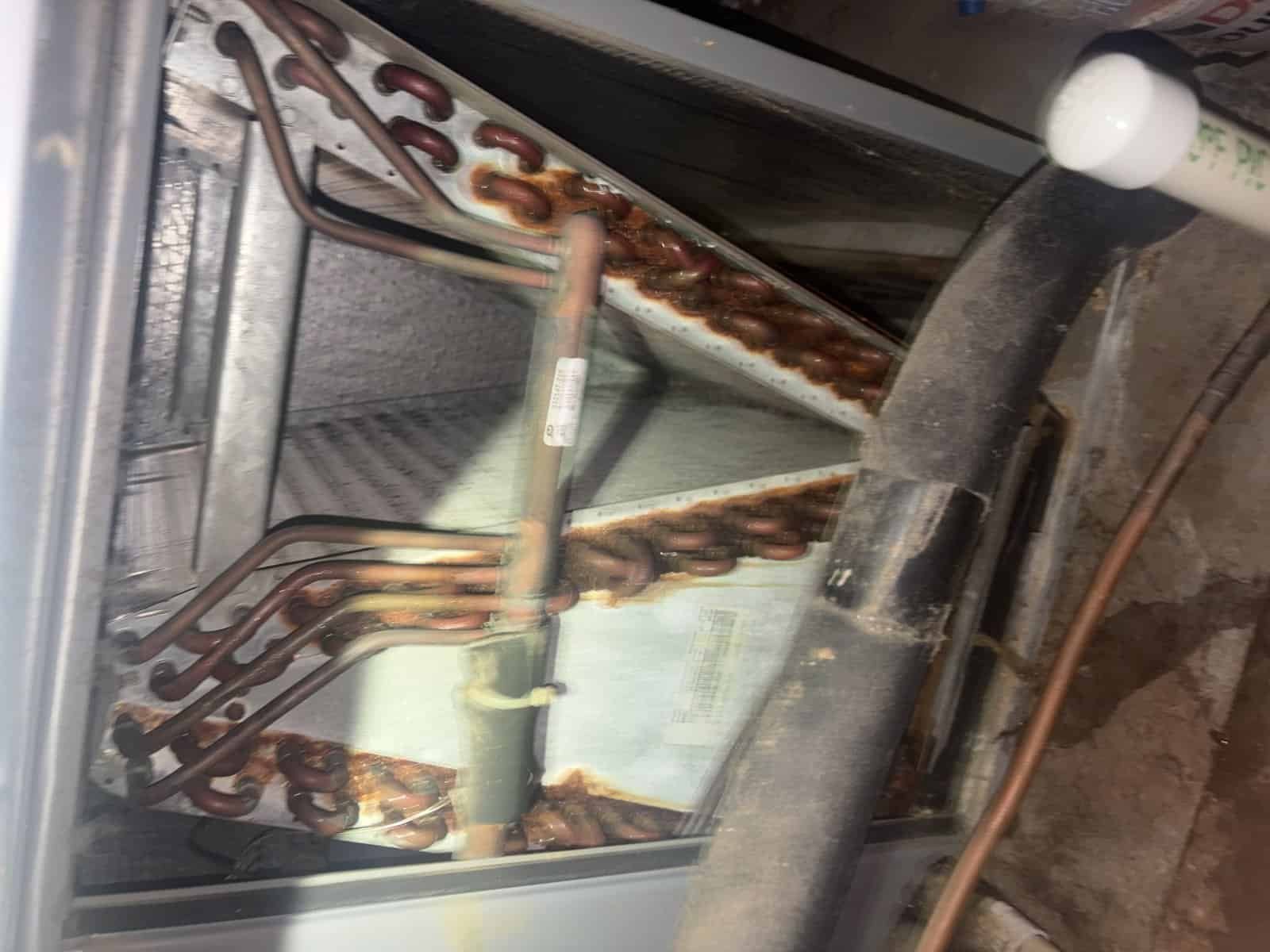 AC Not Cooling Well in Greenwood, AR (Corrosion Found on Indoor Coil and Lines)