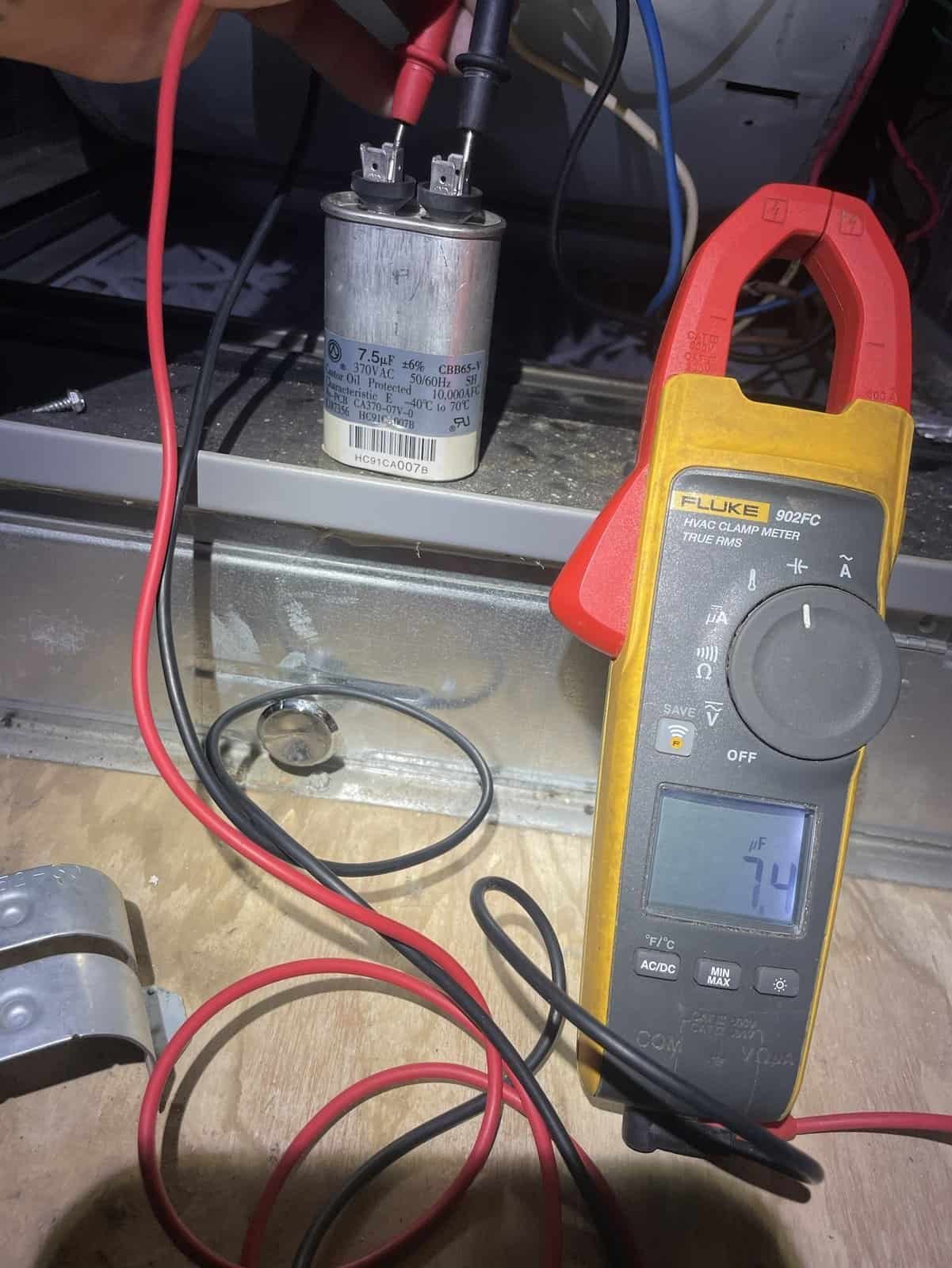 Detail photo from a Cedarville, Arkansas HVAC service visit