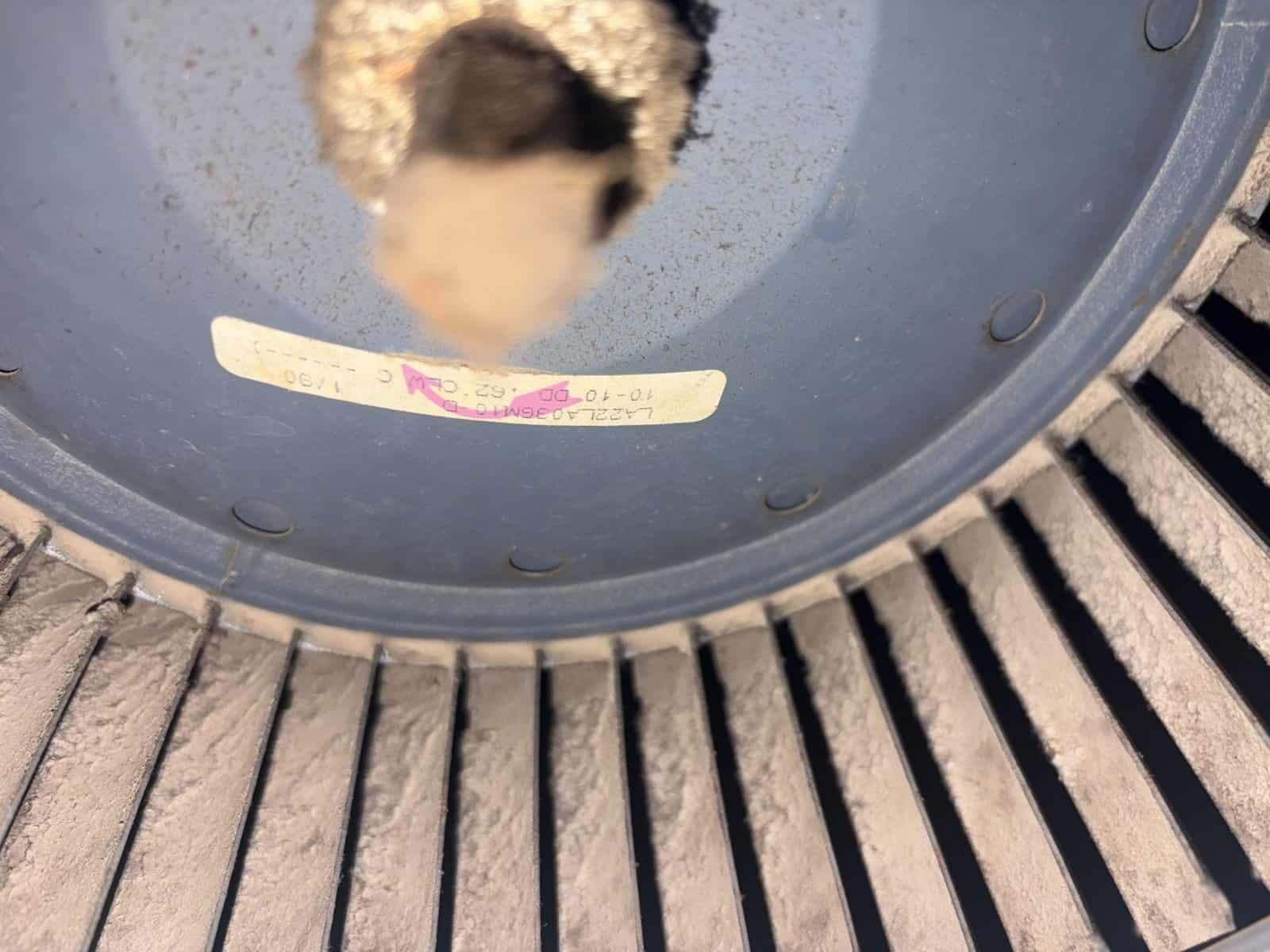 Detail photo from a Fort Smith, Arkansas HVAC service visit