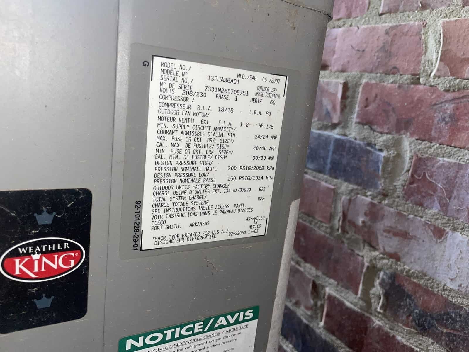 Detail photo from a Rudy, Arkansas HVAC service visit