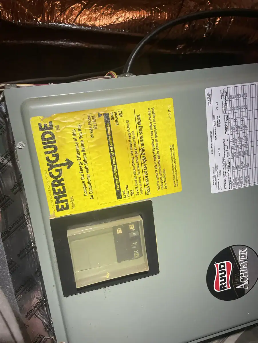 Detail photo from a Greenwood, Arkansas HVAC service visit