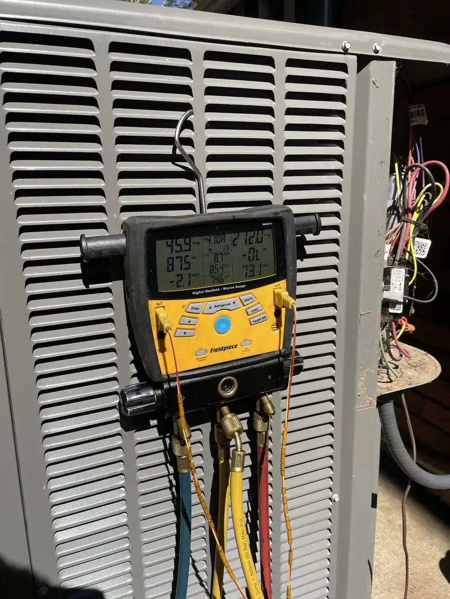 Detail photo from a Fort Smith, Arkansas HVAC service visit