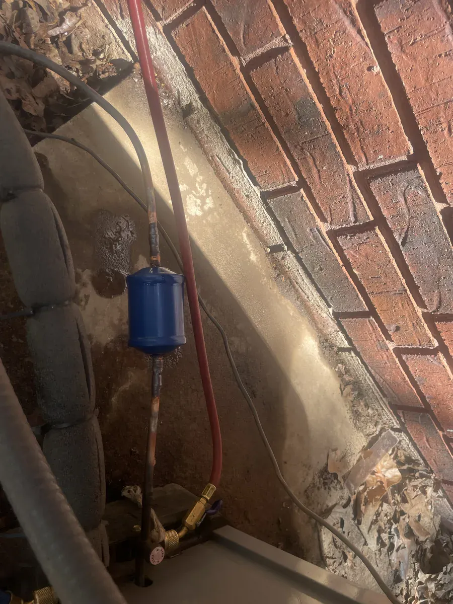 Detail photo from a Greenwood, Arkansas HVAC service visit