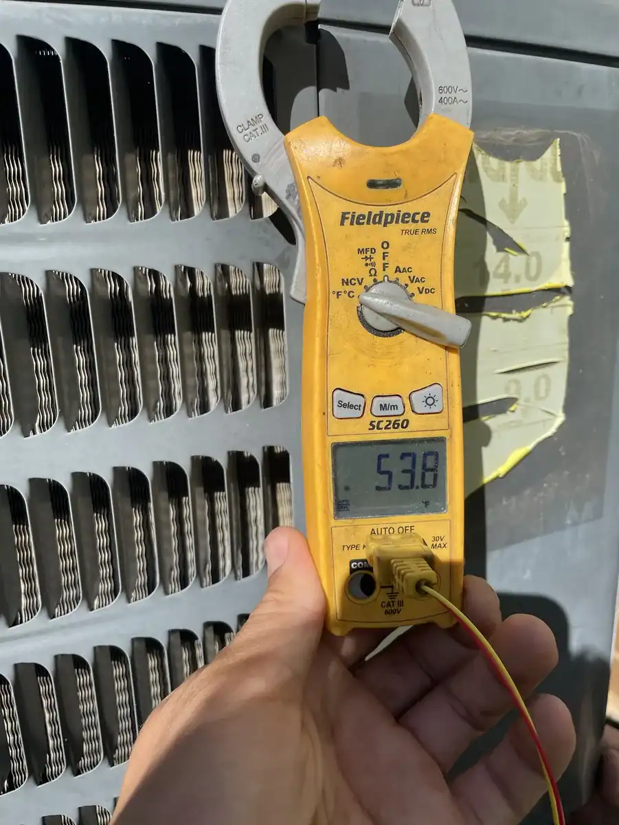 Detail photo from a Fort Smith, Arkansas HVAC service visit