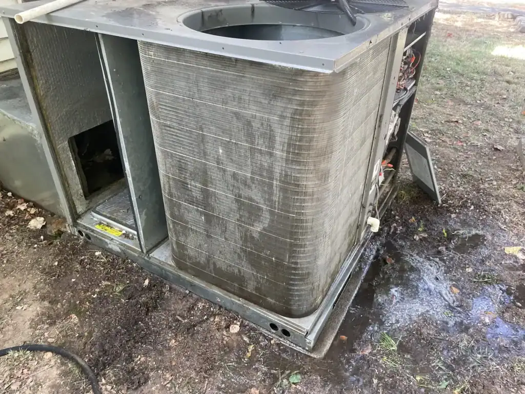 HVAC service photo from a Mansfield, Arkansas job