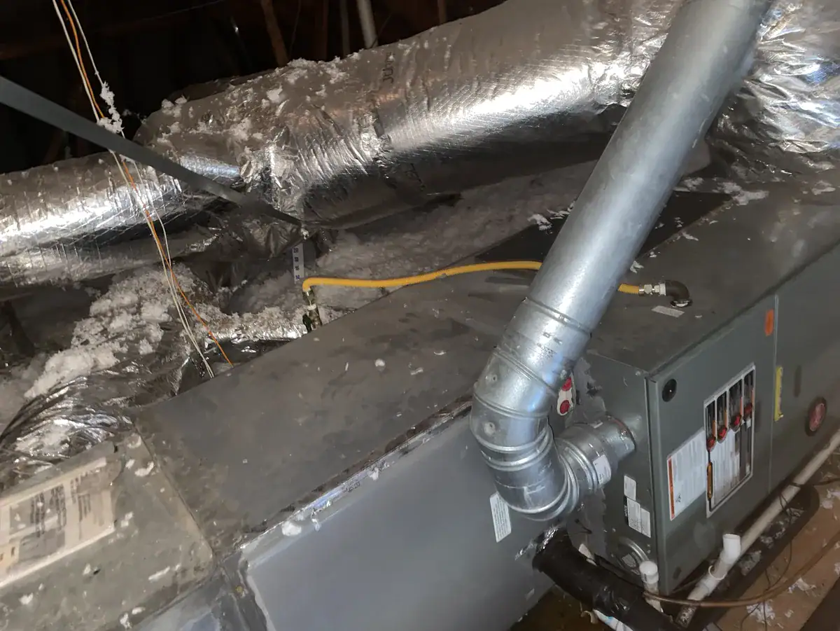 Detail photo from a Greenwood, Arkansas HVAC service visit