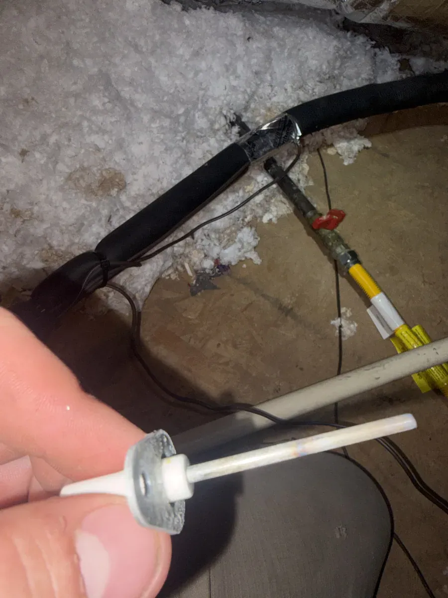 Detail photo from a Fort Smith, Arkansas HVAC service visit