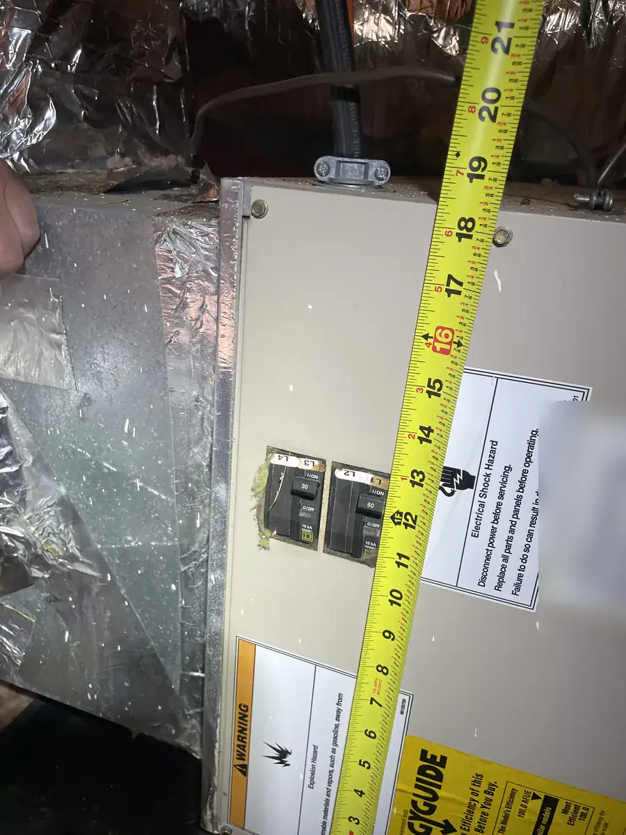 Detail photo from a Greenwood, Arkansas HVAC service visit