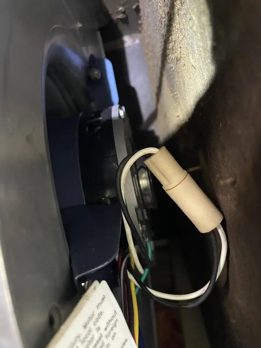 Detail photo from a Van Buren, Arkansas HVAC service visit