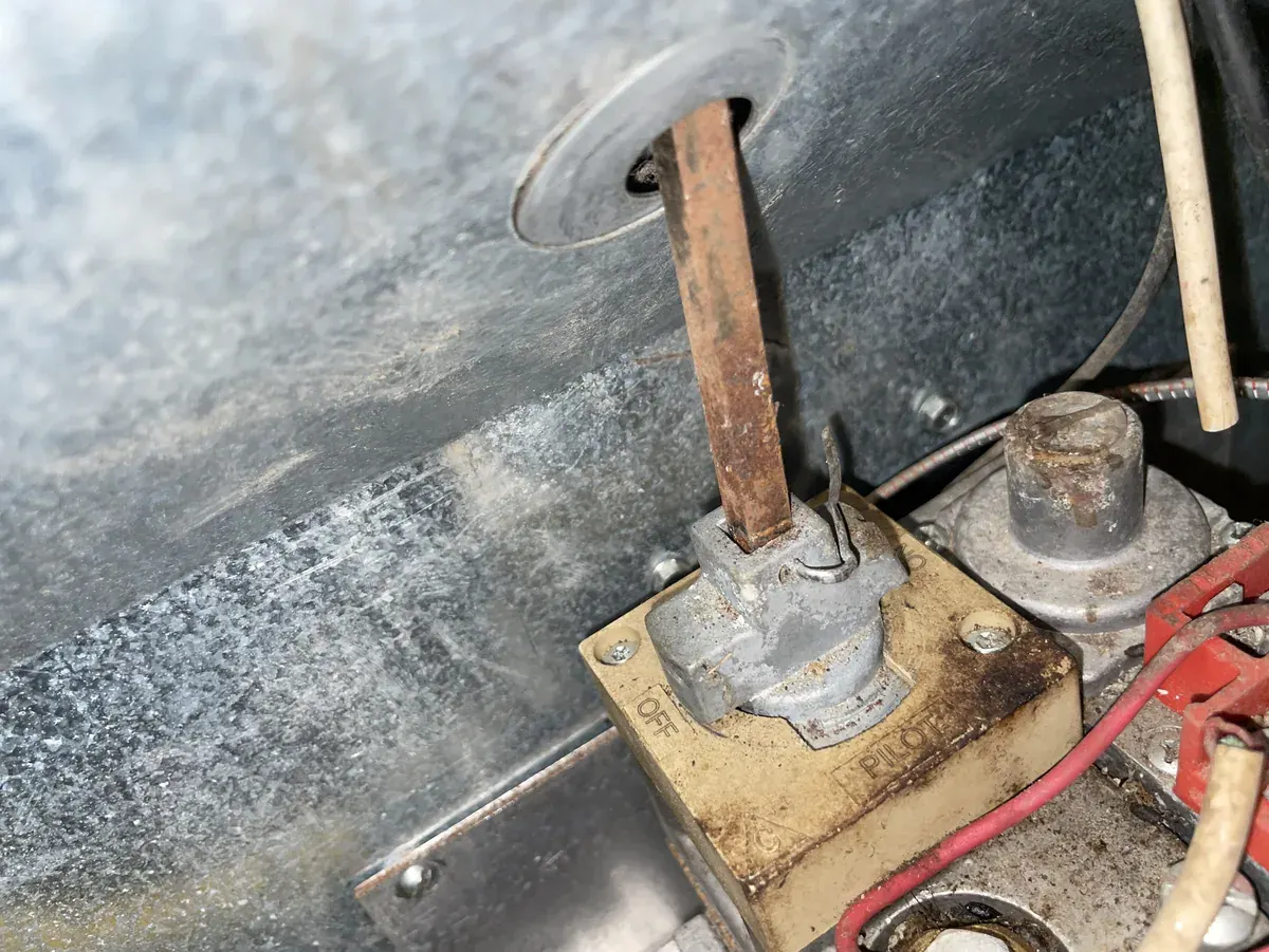 Detail photo from a Van Buren, Arkansas HVAC service visit