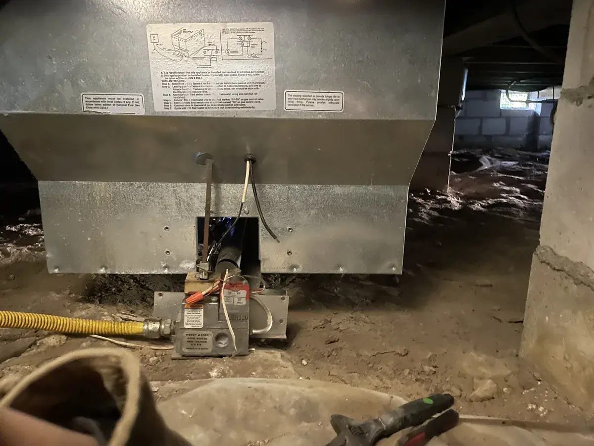 HVAC service photo from a Van Buren, Arkansas job