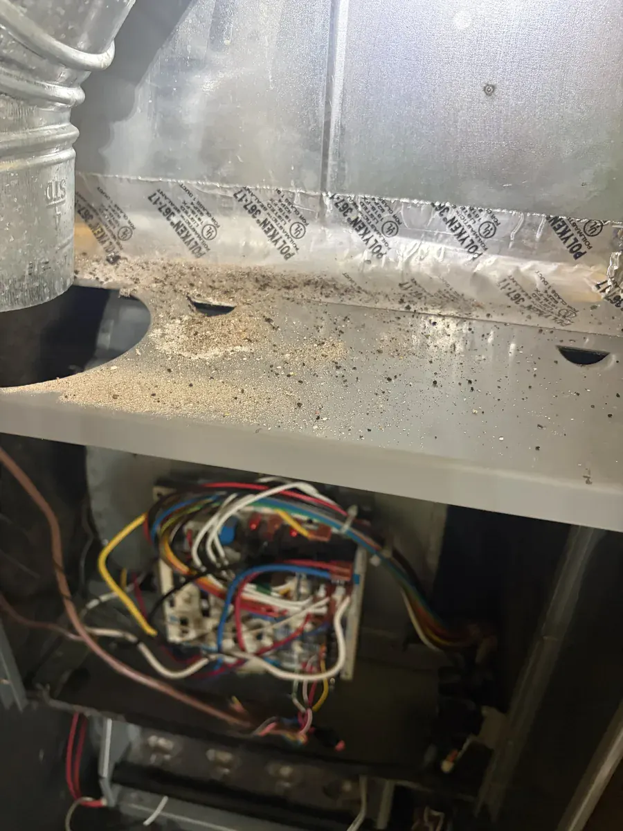 Detail photo from a Fort Smith, Arkansas HVAC service visit