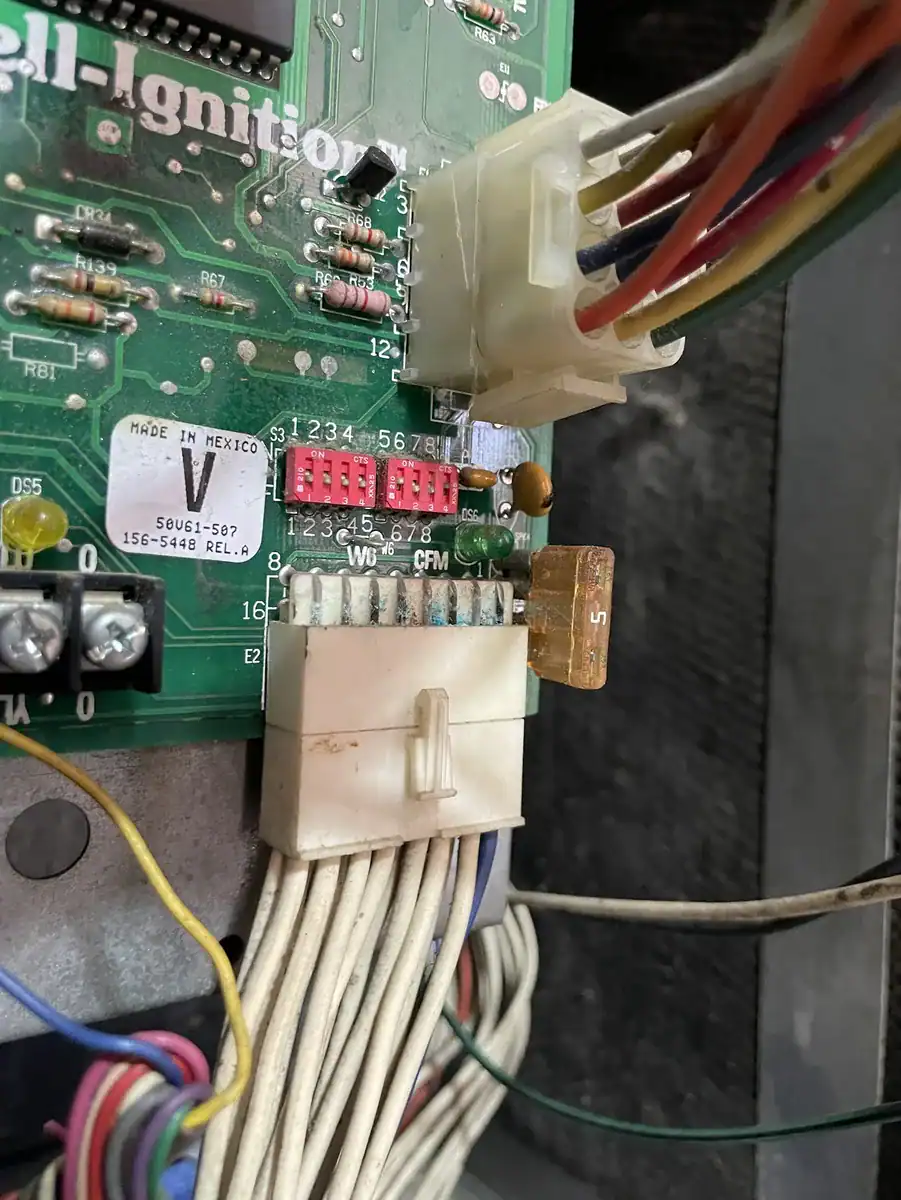 Detail photo from a Alma, Arkansas HVAC service visit