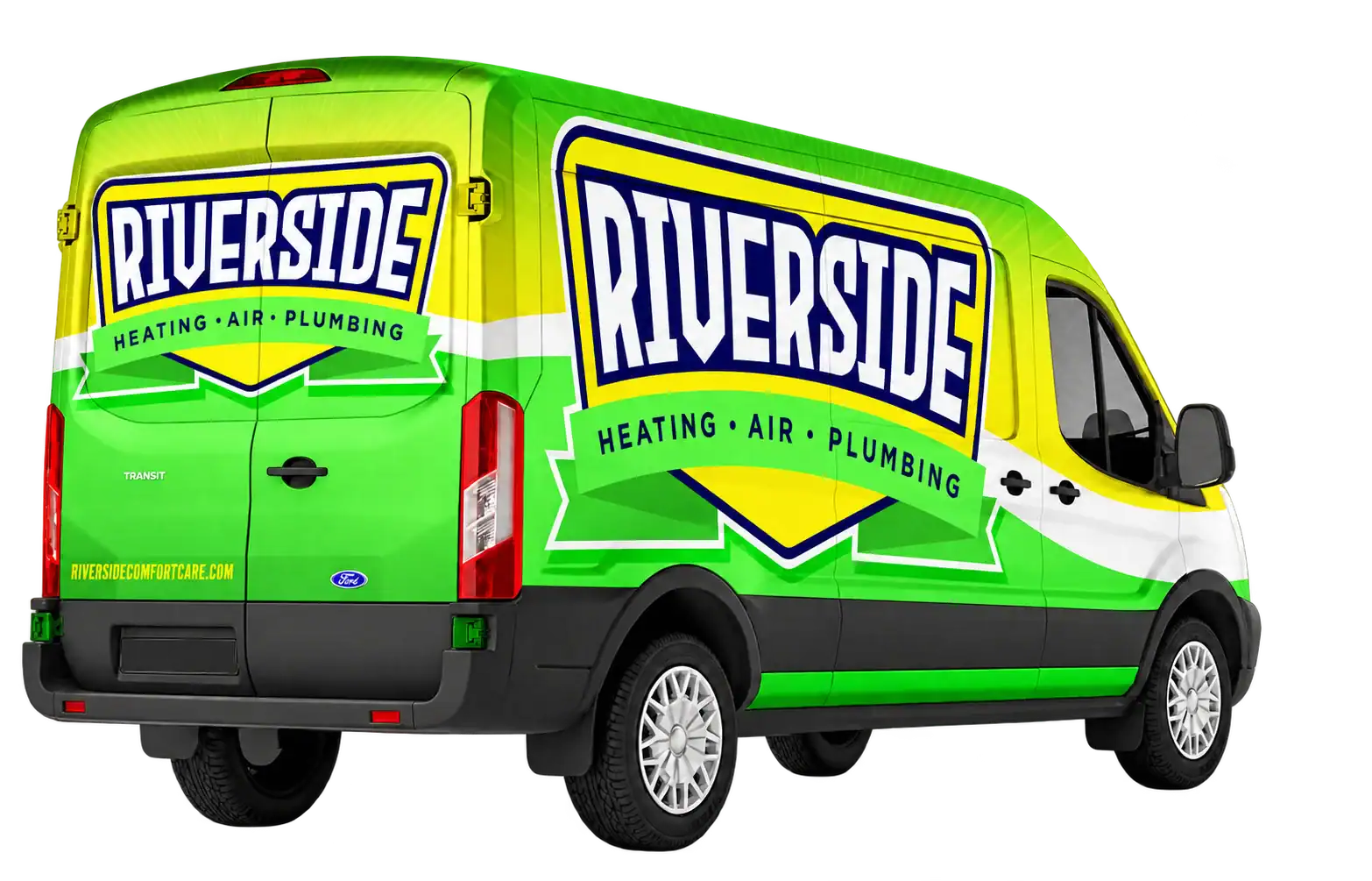Riverside Heating Air Plumbing service van